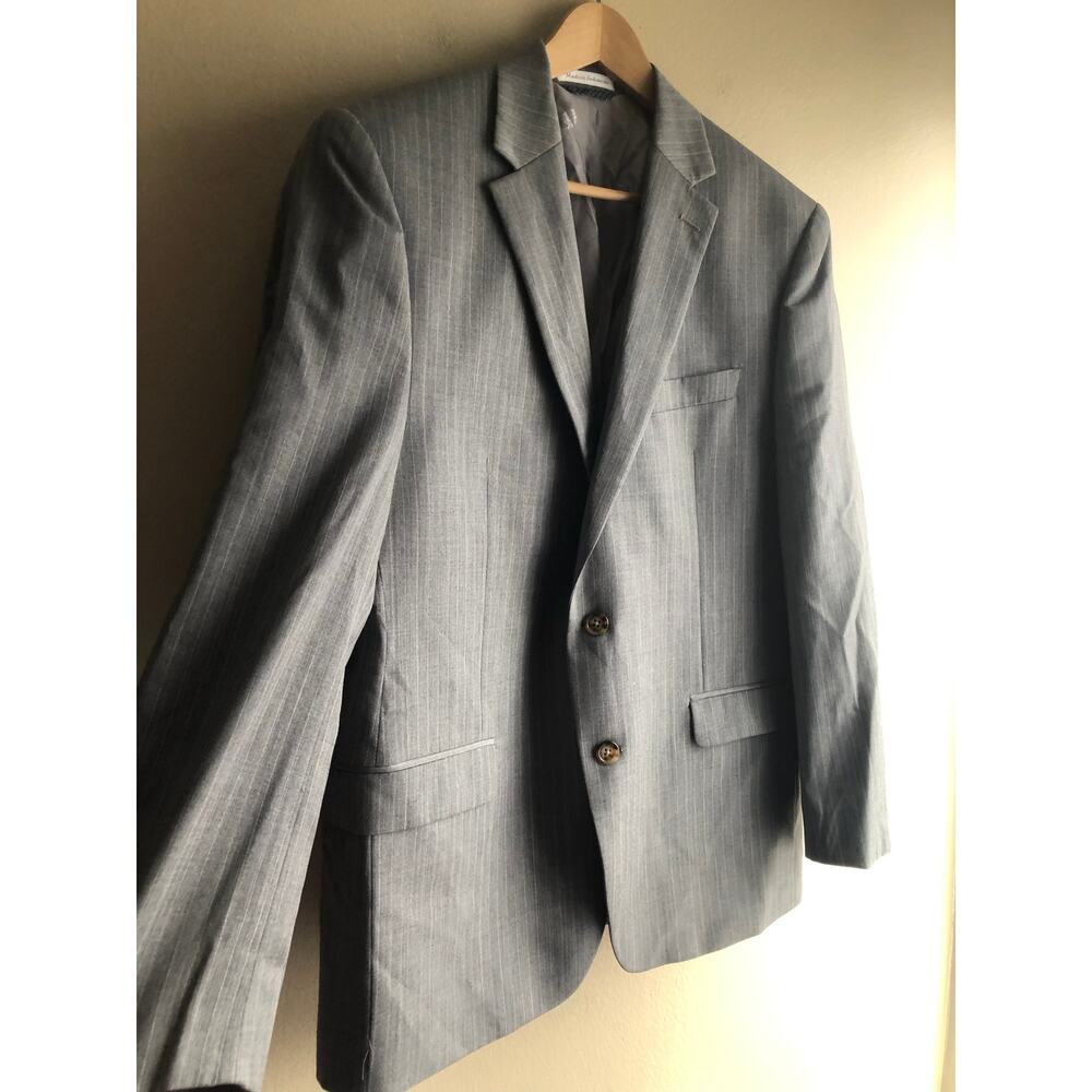 Lauren Ralph Lauren Men Gray Wool Suit Jacket Size 42R - Picture 6 of 14